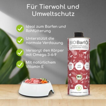 Wolfsbacher Natur Bio Barf Öl 1 l FRESSNAPF