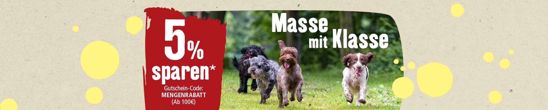 Masse mit Klasse - 5% Mengenrabatt