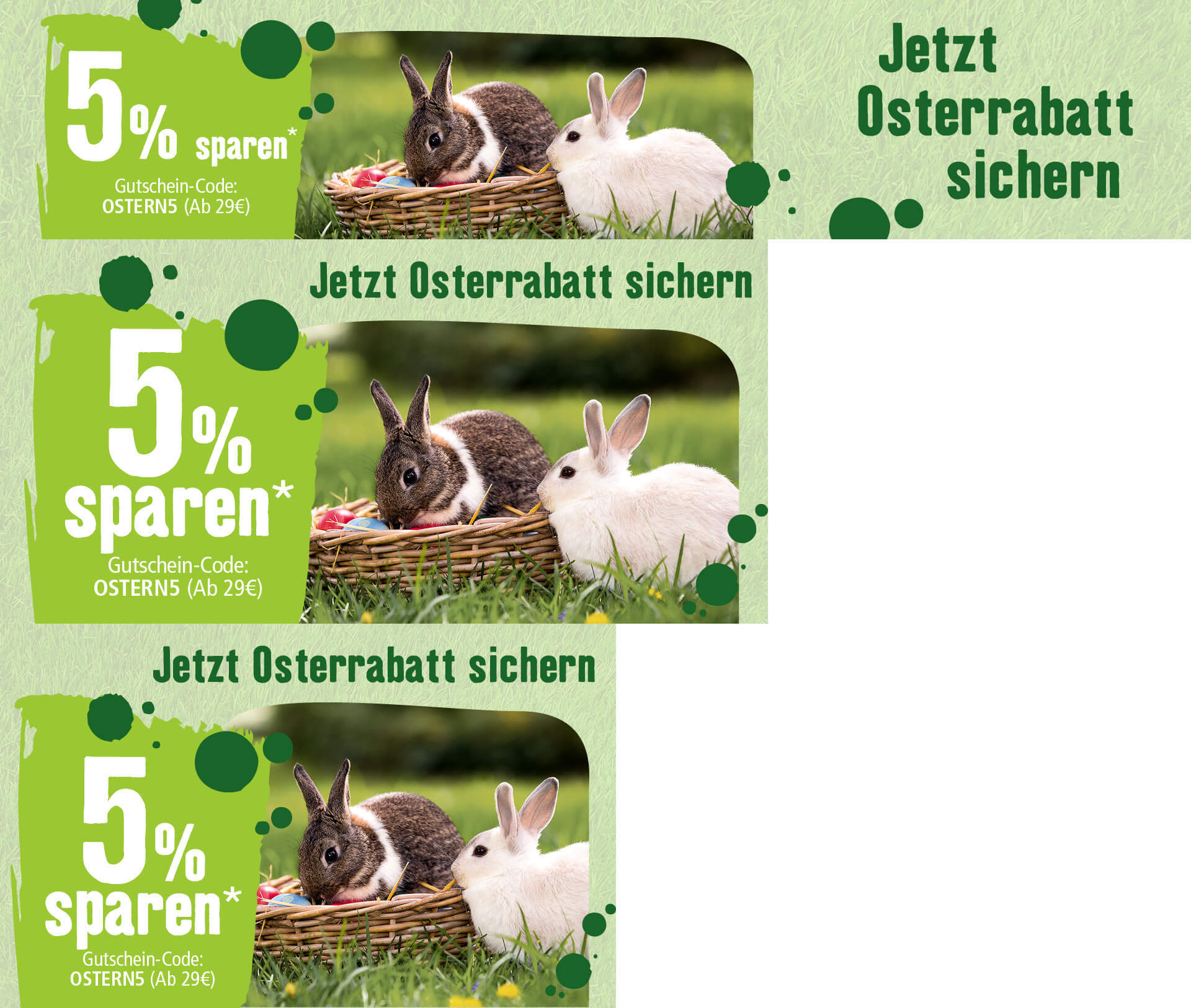 Jetzt 5% Osterrabatt sichern