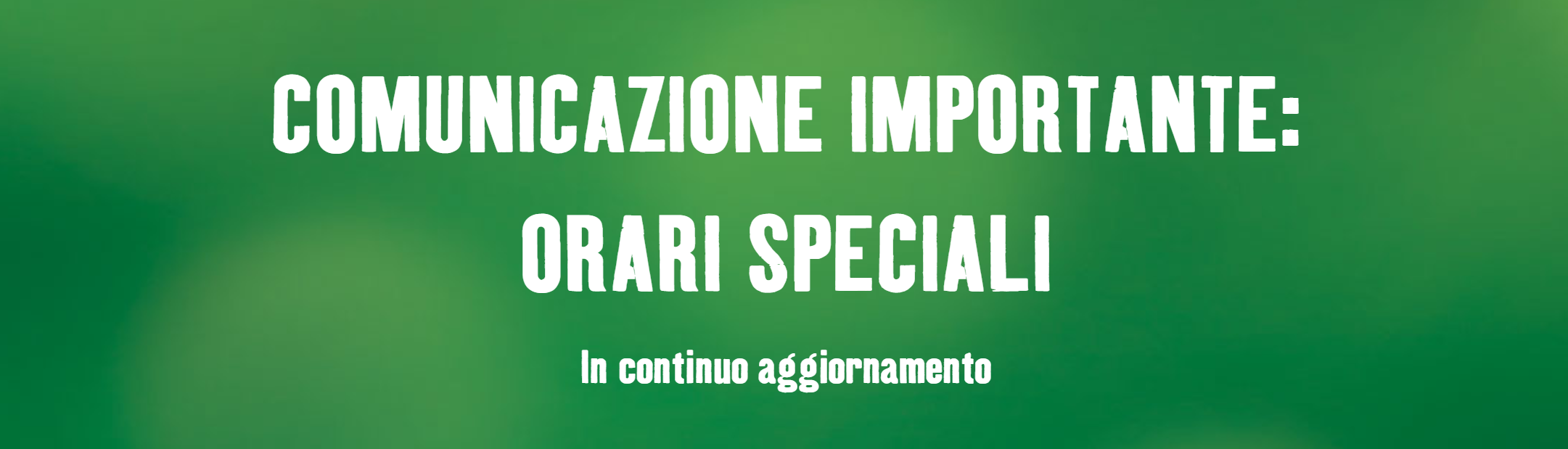 Orari speciali Maxi Zoo Italia