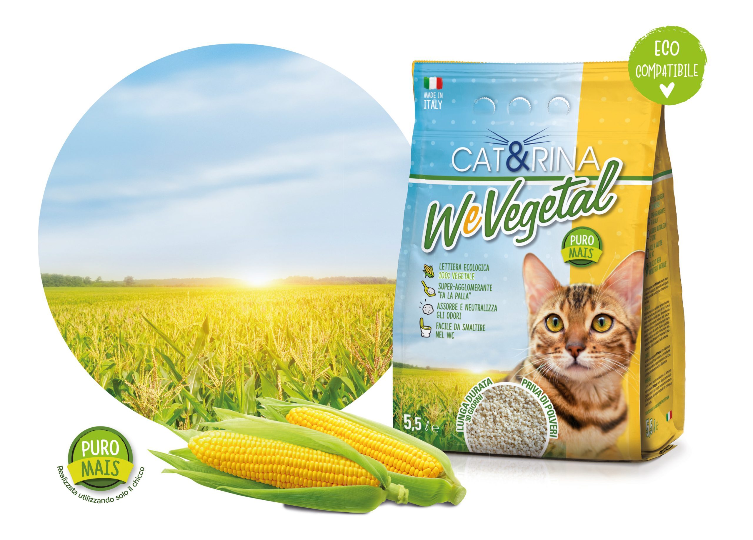 Confezione lettiera per gatto eco compatibile