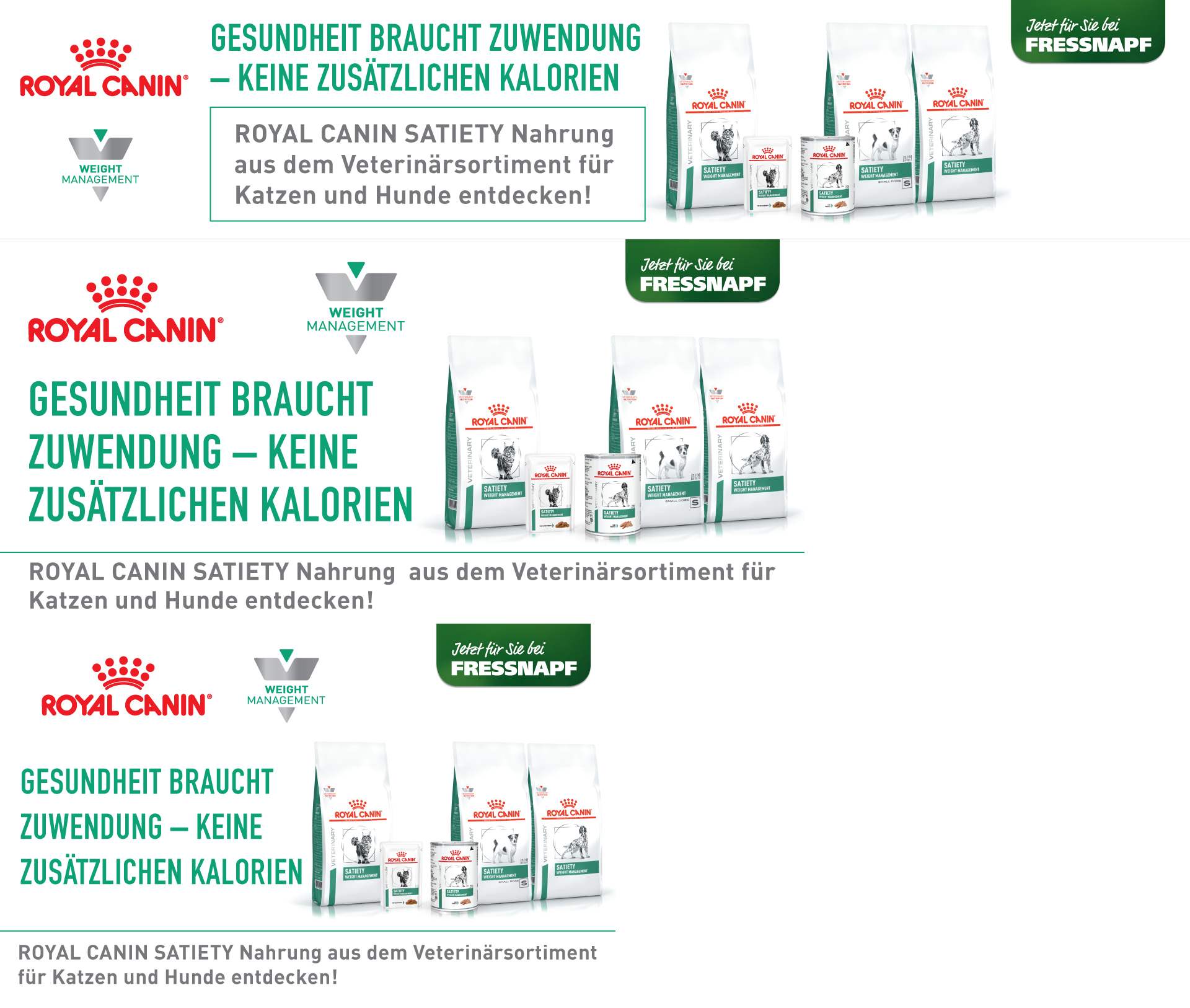 Karma Royal Canin SATIETY dla kotów i psów wspomagająca kontrolę wagi, dostępna w Maxi Zoo