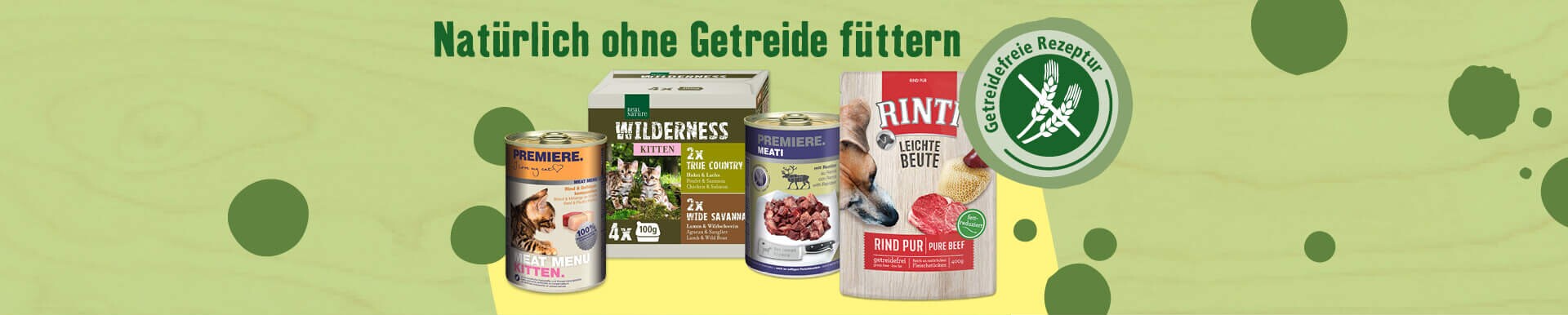 Natürlich ohne Getreide füttern