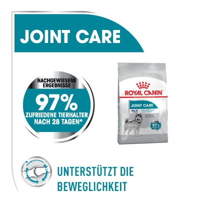 Nourriture pour chiens Royal Canin Joint Care pour le soin des articulations, 97 % de propriétaires satisfaits après 28 jours, soutient la mobilité
