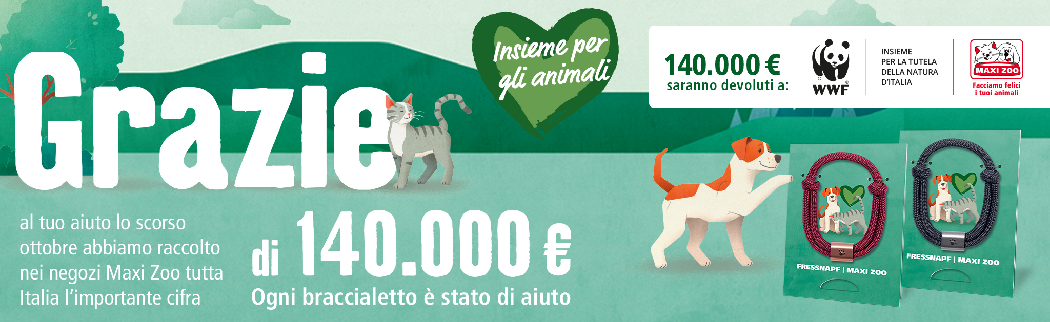 140.000 euro per WWF Italia 140.000 euro per WWF Italia