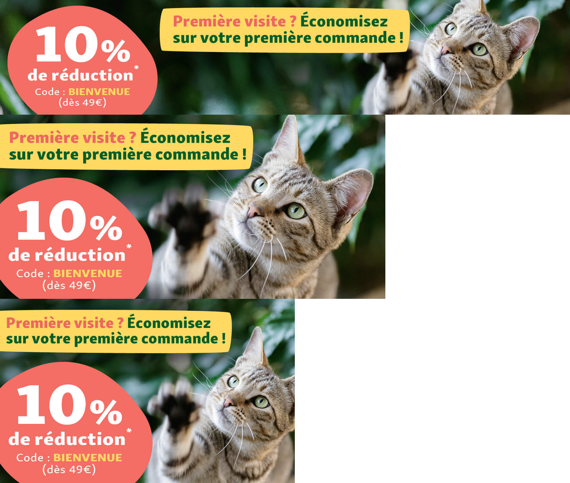 10% de réduction sur votre première commande ! 10% de réduction sur votre première commande !