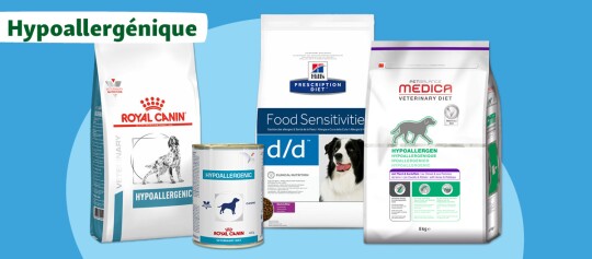 Nourriture hypoallergénique pour chien
