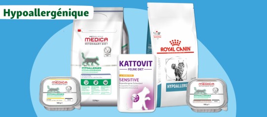 Nourriture hypoallergénique pour chat