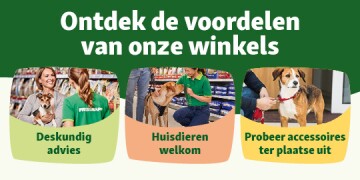 Voordelen van onze winkels met deskundig advies, huisdieren welkom en accessoires ter plaatse uitproberen