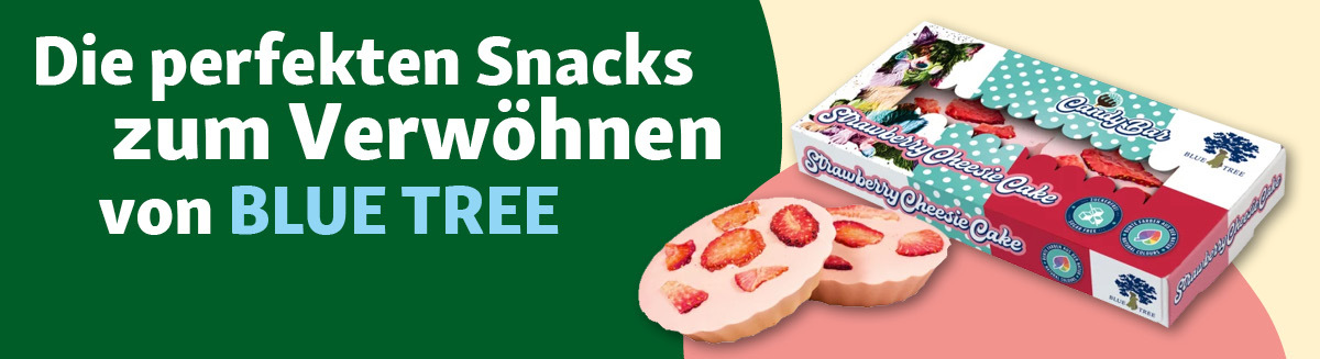 DE_KW04_Valentinstag_LW_OS.Fullfla_2 BLUE TREE Strawberry Cheesie Cake Snack mit getrockneten Erdbeeren – perfekte verwöhnende Snacks