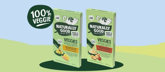 Natürlich gute vegetarische Katzensnacks mit Käse & Karotte und Süßkartoffel & Tomate, 100% veggie Katzenleckerlis