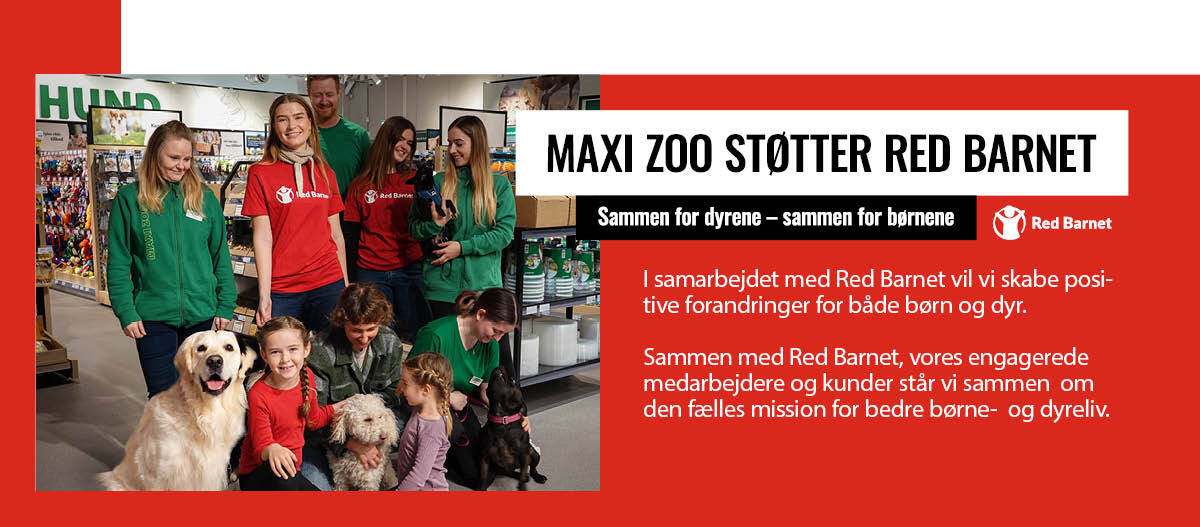 Maxi Zoo og Red Barnet