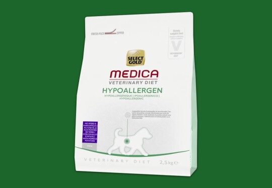 Select Gold Medica Veterinary Diet hypoallergenes Hundefutter mit Pferd und Kartoffeln in 2,5 kg Verpackung