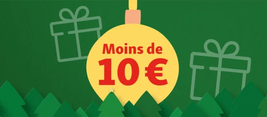 Boule de Noël jaune avec le texte