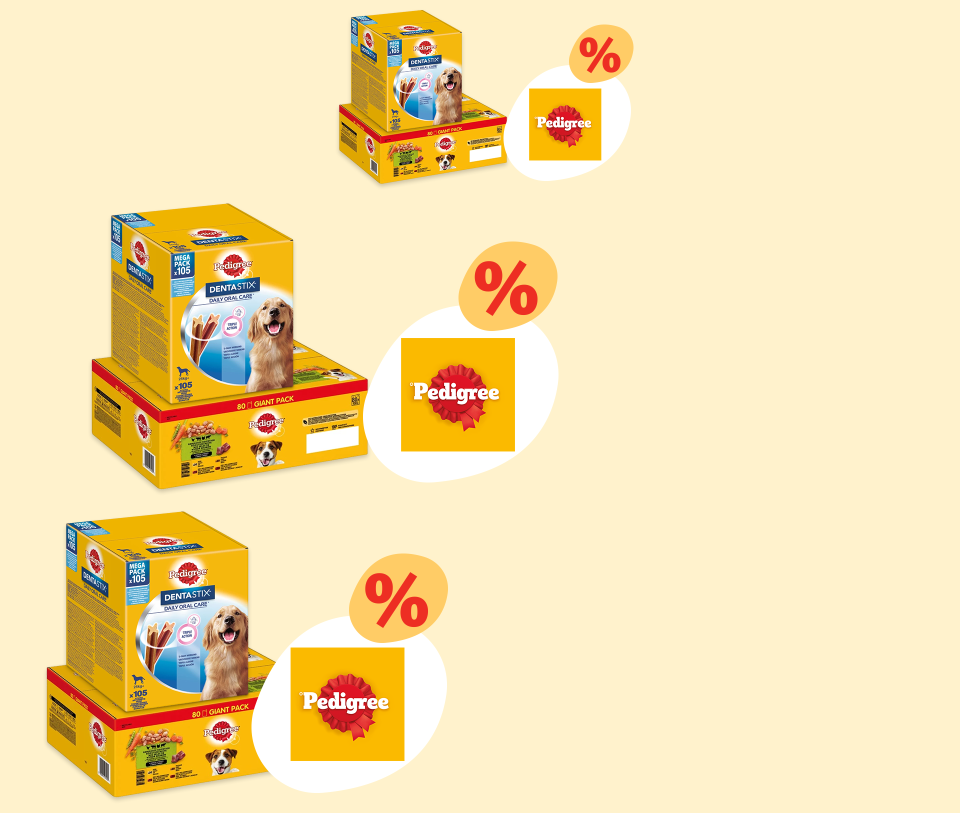 Pedigree Dentastix Mega Pack przysmaki dla psów z ofertą rabatową