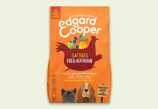 Edgard Cooper sappige vrije-uitloop kip hondenvoer voor volwassen honden met verse kip en graanvrij recept