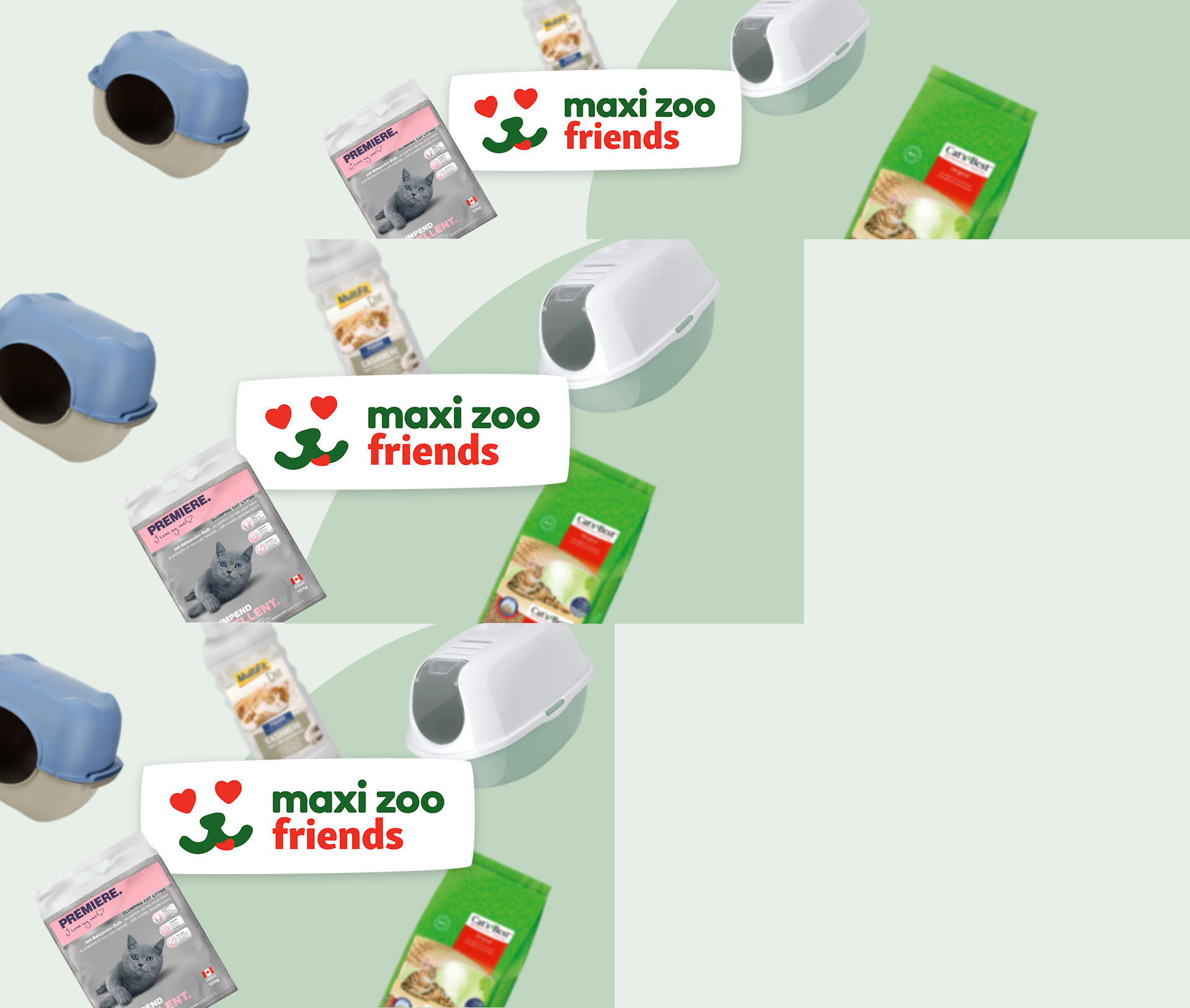 Friends promo cat litter BE