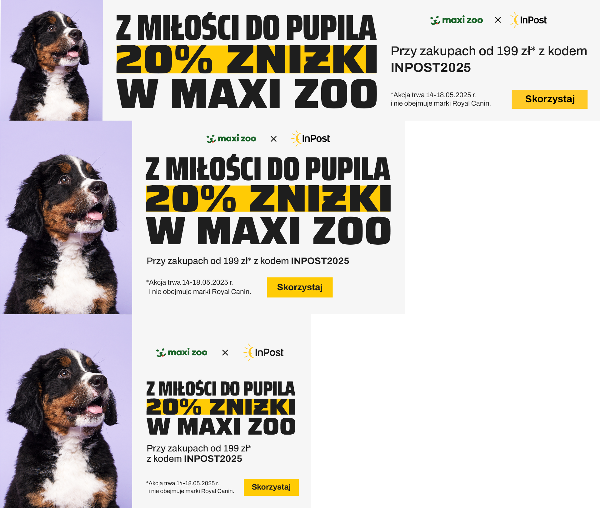 20% znizki w Maxi Zoo