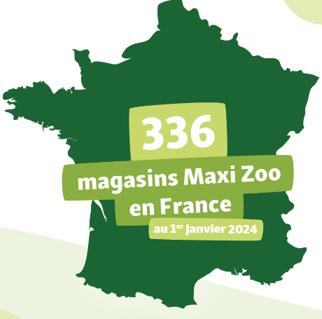carte maxi zoo france nomre magasins