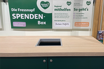 Spendenbox tierisch engagiert Spendenbox