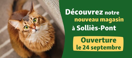 bannière annonçant l'ouverture du magasin de Sollies Pont le 24 septembre