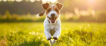 Jack Russel auf einer Wiese