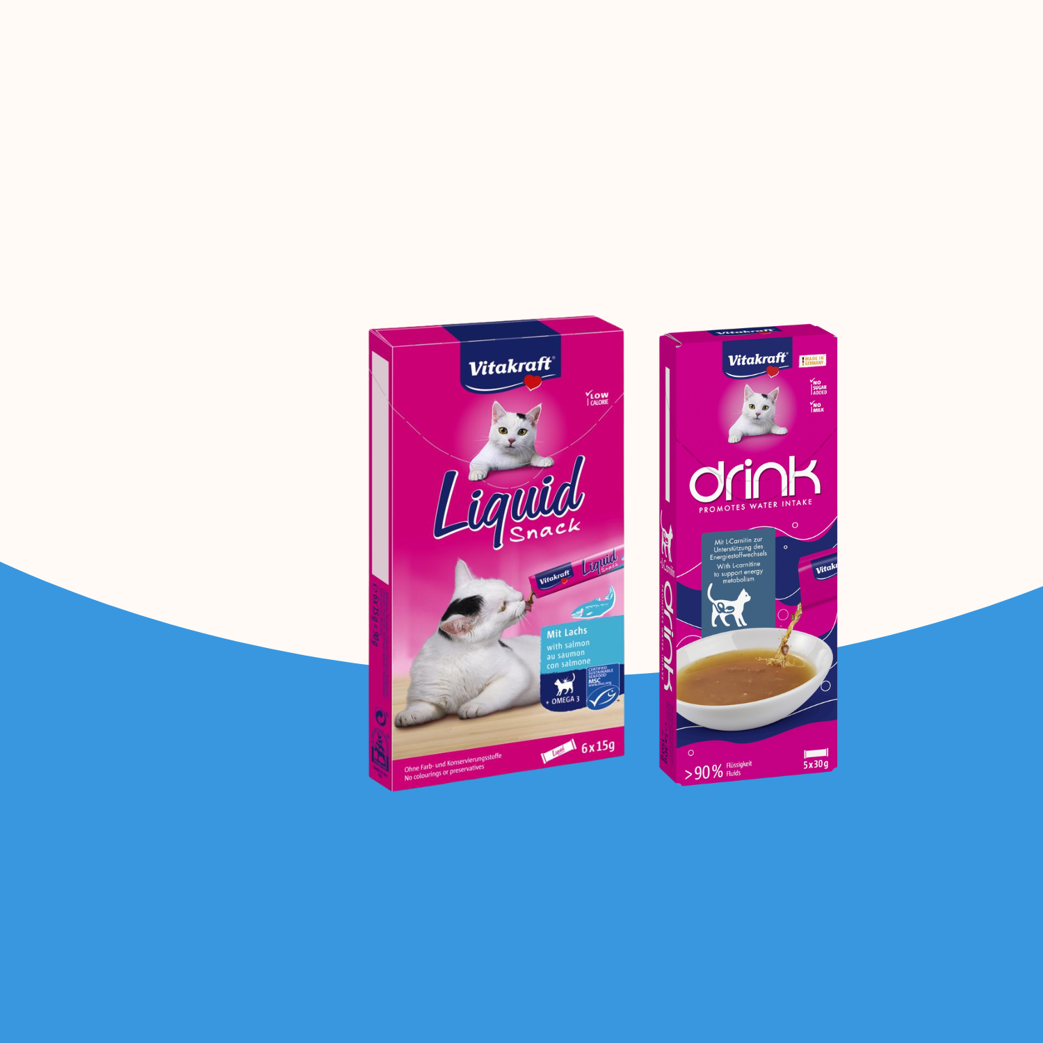 Les snacks liquides pour chat VITAKRAFT