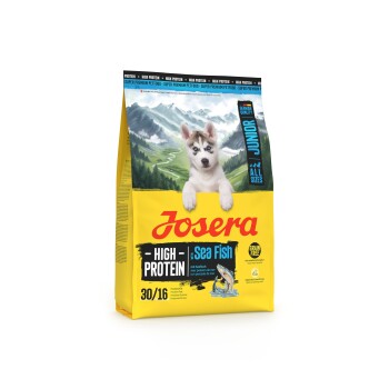 Josera Junior proteinreiches Hundefutter mit Seefisch, getreidefrei, deutsche Qualität, 30/16 Protein/Fett-Verhältnis, für alle Größen.
