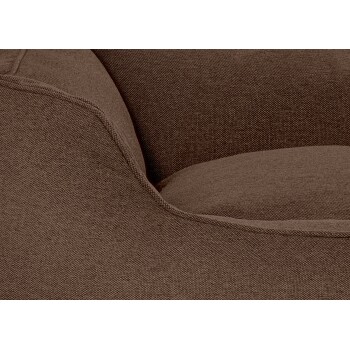 Nahaufnahme eines weichen, braunen Haustierbettes mit einer strukturierten Stoffoberfläche, die sein gemütliches und komfortables Design zeigt.