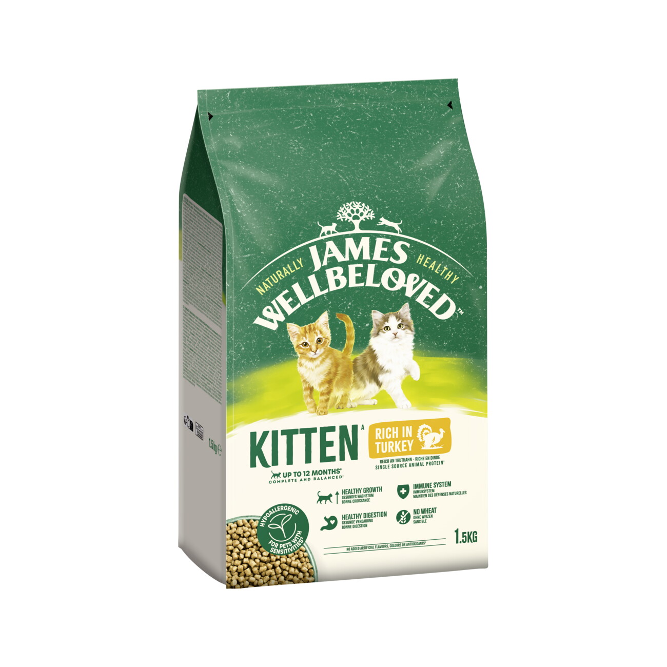 James Wellbeloved Trockenfutter Katze Kitten, Truthahn 1,5 kg