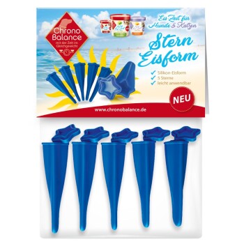 Silikon Stern Eisform blau