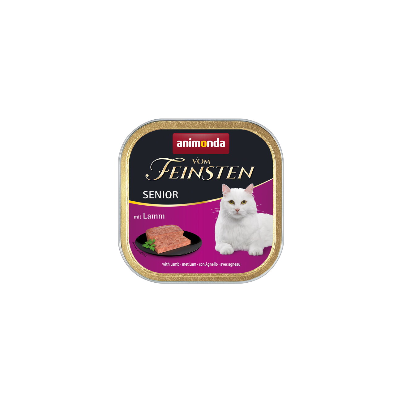 animonda Vom Feinsten Nassfutter Katze, Senior, Lamm 32x100 g