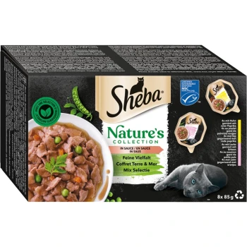 BOZITA Multibox Mixpack rundvlees, kalkoen, veel kip, rendier - hapjes in saus 12x85g zakje portiezakje - graanvrij natvoer voor volwassen katten