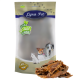 Lyra Pet Hundeleckerlis-Packung mit drei Hunden auf der Vorderseite, beschriftet mit "100% natürlich" und "Lyra Nature Power", mit einem Haufen Leckerlis davor.