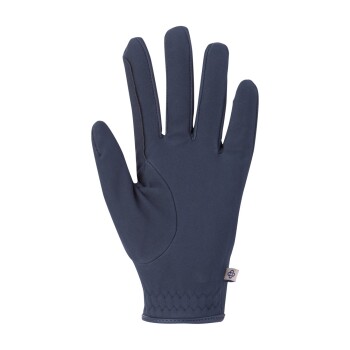 Navyblaue Haustierpflegehandschuh mit strukturiertem Handflächen und passgenauer Passform, entworfen für den komfortablen Umgang mit Haustieren.