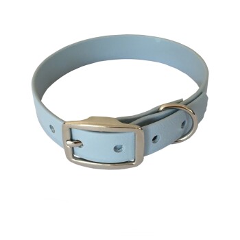 21-30cm HU Biothane Halsband kornblumenblau 40 cm, 50 cm