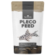 NatureHolic Pleco-Futterbeutel mit Zebra-Pleco-Illustration; Aufschrift ‚PLECO FEED‘, ‚Mischfuttermittel für Zierfische‘, 30 g