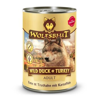 WOLFSBLUT Adult Wild Duck & Turkey 6x395g
