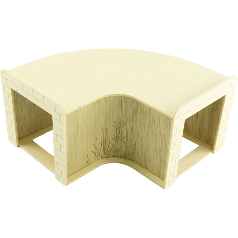 Getzoo 90 ° Holztunnel - Eckig (Ø 8 cm)