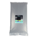 Ein 10 kg Sack Silbermann Ocean Black Sand für Aquarien, mit einem schwarzen Etikett, das Gebrauchsanweisungen und aquatische Bilder zeigt.