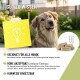 Collage einer Person mit einer flauschigen Katze, einer anderen mit einem Hund und einer Frau mit einem Pferd. Text: "NATURPRODUKTE" und Slogan "Damit es dir gut geht."