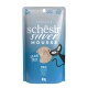 Schesir Silver Mousse grain-free chicken cat food pouch for senior cats 11+, 80g, with immune support.