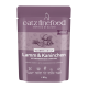 Lila Beutel von catz finefood Classic Adult – Lamm & Kaninchen mit Preiselbeeren und Karotten, 85 g