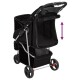 Hundewagen 80x46x98cm (L x B x H) schwarz