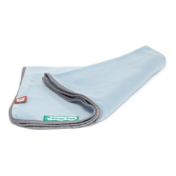 Kuscheldecke Fleece hellblau XL