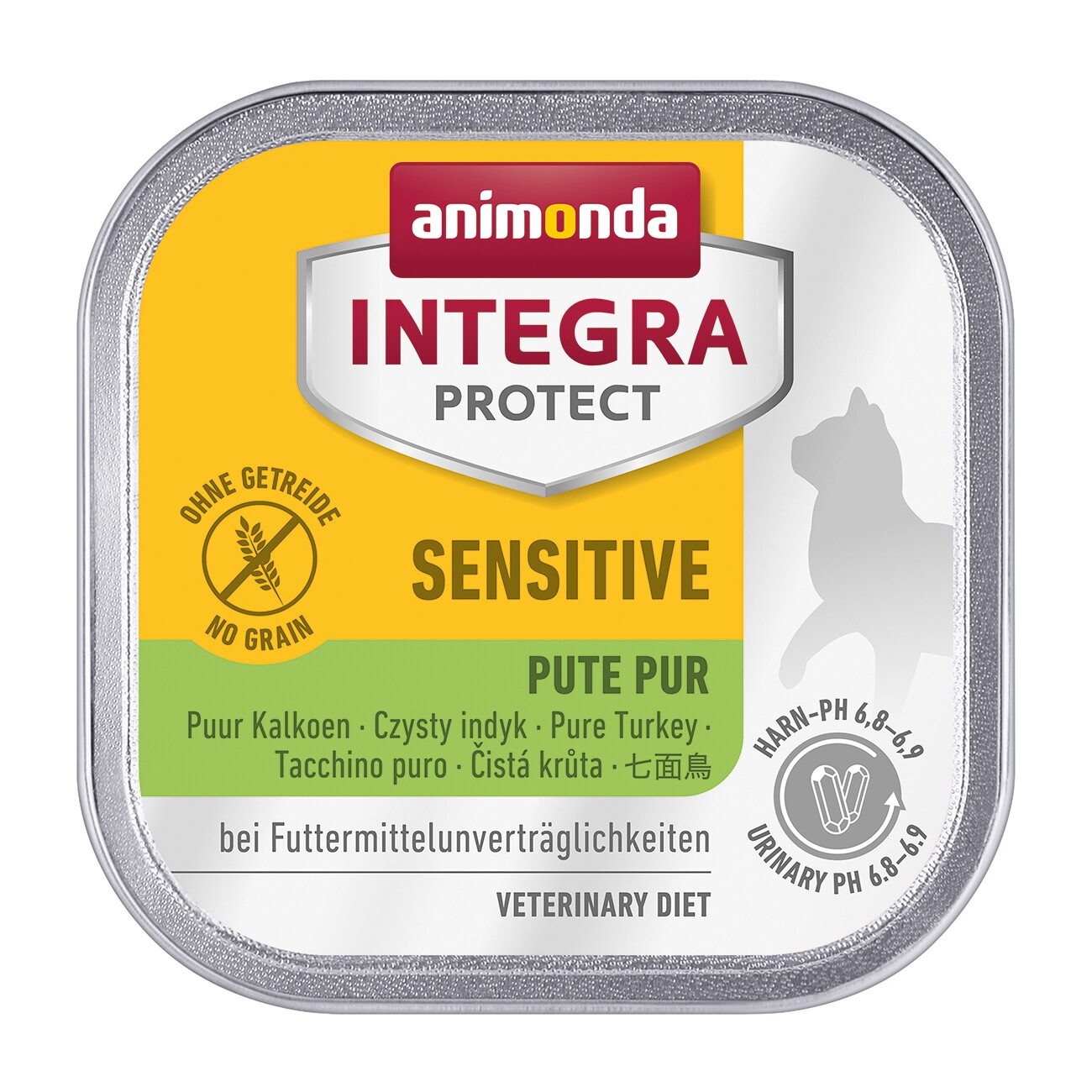 animonda Integra Protect Nassfutter Katze, Adult, Sensitive Pute pur 16x100 g