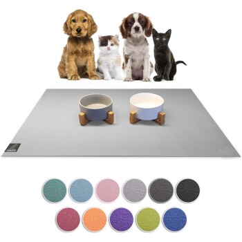® - Napfunterlage - Öko-Tex und Made in Germany hellgrau 80 cm, 1,4 m
