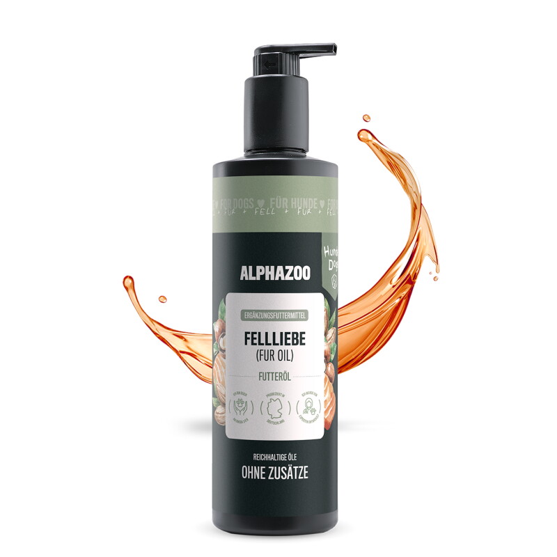 ALPHAZOO Fellliebe Futteröl für Hunde 500 ml
