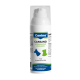 Canina CANILIND hydroaktive Emulsion im Pumpspender für Hunde & Katzen, blaue Hunde- und grüne Katzen-Icons, deutsches Hautpflegeetikett.