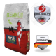 Kenkou Koi-Futterbeutel mit einem rot-weißen Design, das einen Koi-Fisch zeigt, gekennzeichnet mit "Nr. 1 EDITION," "HIGH-QUALITY," und "MADE IN GERMANY."
